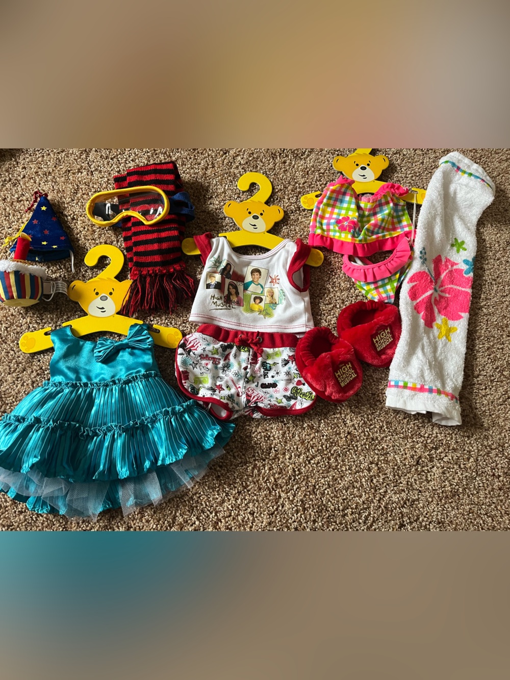 Build‑A‑Bear Style Bundle — Outfits, Swimwear & Accessories (10‑Piece Lot)